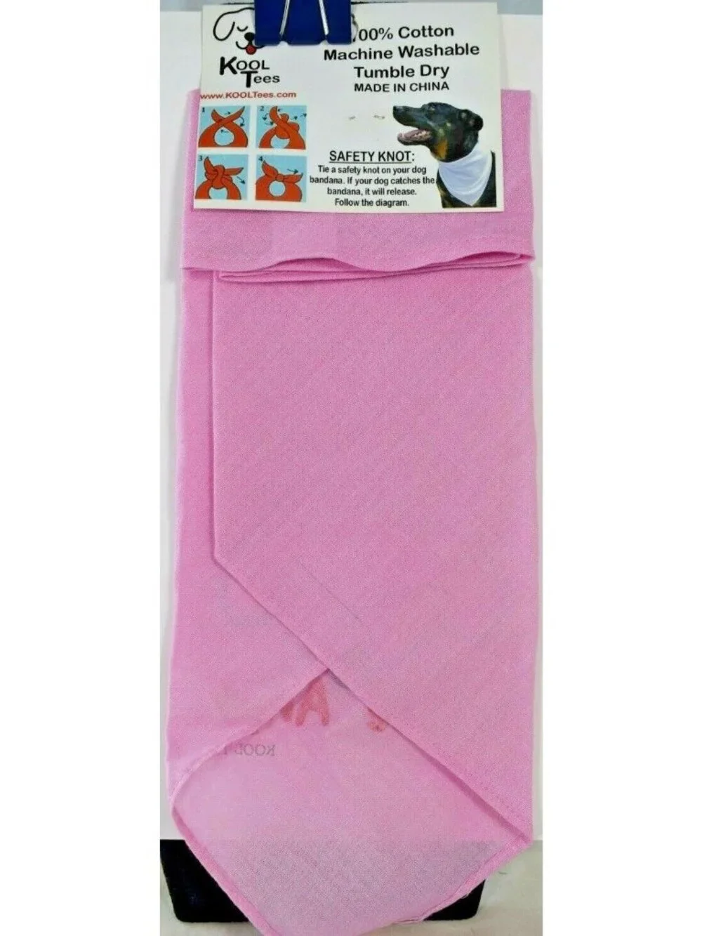 Kool Tees Small Dog Pink Little Angel Cotton Bandana